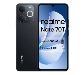 Smartfon realme Note 70T 4/128GB Funkcje AI 6,74" 90Hz 13Mpix Czarny
