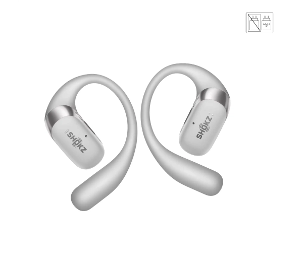Shokz OpenFit 2+ Przewodnictwo powietrzne Bluetooth 5.4 Szary - ⚡ EURO HIT CENOWY! ⚡ - Kup na Raty - RRSO 0%