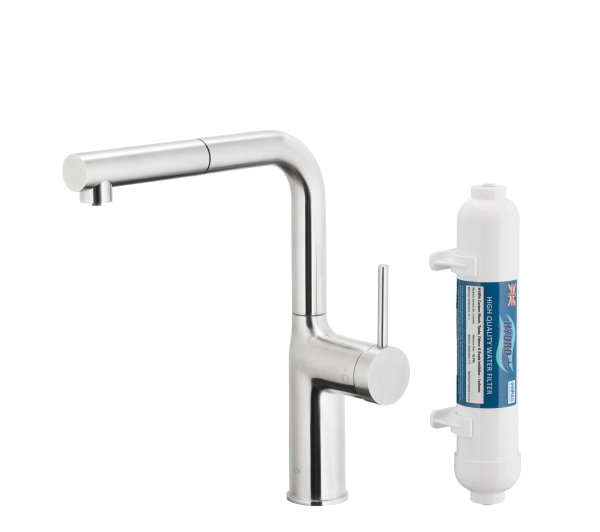 Baterie kuchenne - KFA Armatura Duero Pure Move 6623-422-22 Inox Stal szlachetna