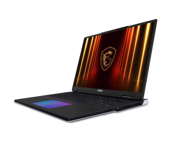MSI Titan 18 HX AI A2XWJG-477PL 18" 120Hz Ultra 9 285HX 64GB RAM 6TB Dysk SSD RTX5090 DLSS4 Win11 Pro Czarny Funkcje AI - Kup na Raty - RRSO 0%
