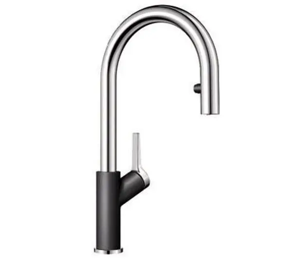Baterie kuchenne - Blanco Carena-S Vario 521358 Antracytowy Chrom