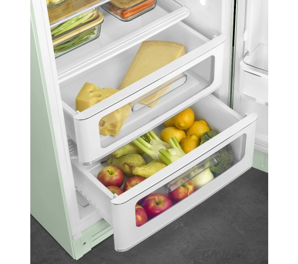 Smeg FAB28RPG6 Chłodziarka No Frost 153cm Pastelowy zielony - Kup na Raty - RRSO 0%