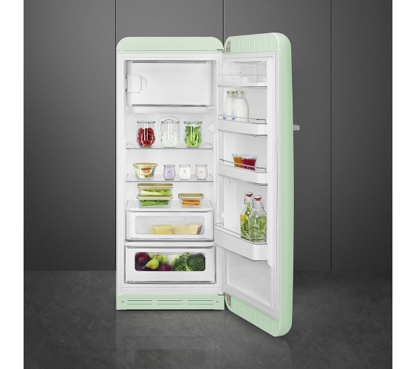 Smeg FAB28RPG6 Chłodziarka No Frost 153cm Pastelowy zielony - Kup na Raty - RRSO 0%