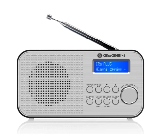 GoGEN DAB 300 N Radio FM DAB+ Srebrny