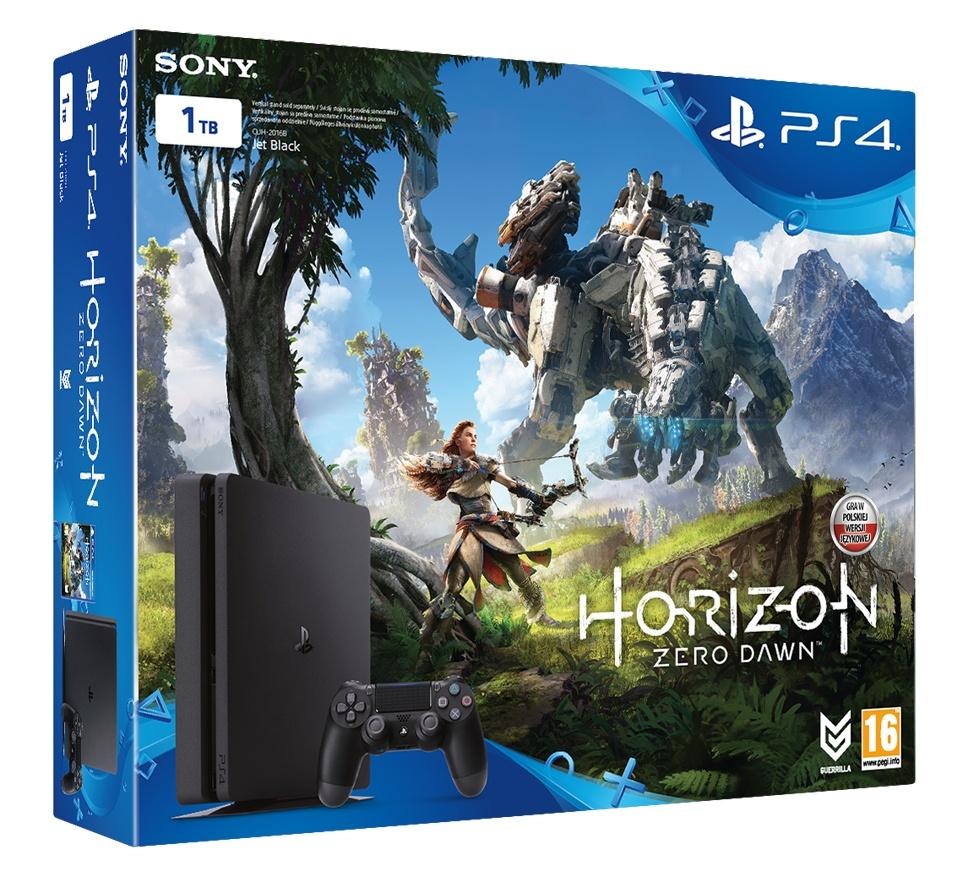Konsola Sony PlayStation 4 Slim 1TB + Horizon Zero Dawn + PSPlus 3 m-ce