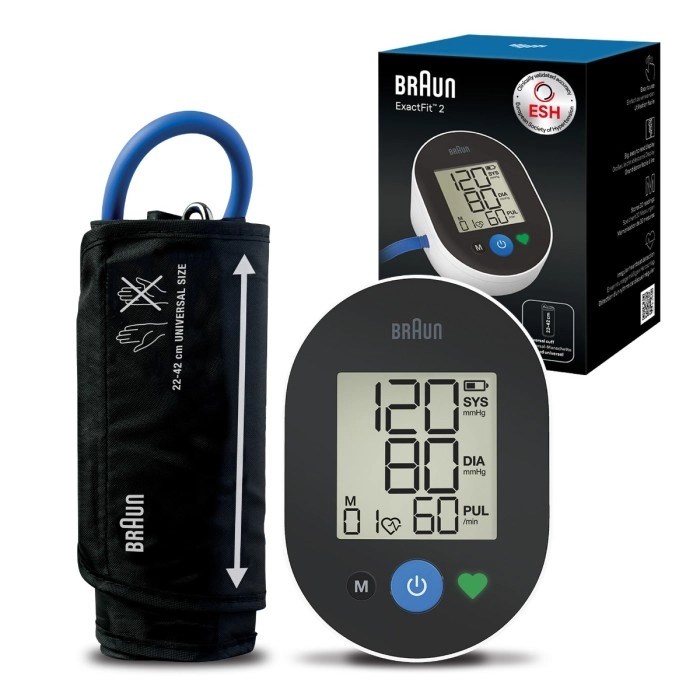 Ciśnieniomierz Braun ExactFit 2 BUA4050EU Wykrywanie arytmii