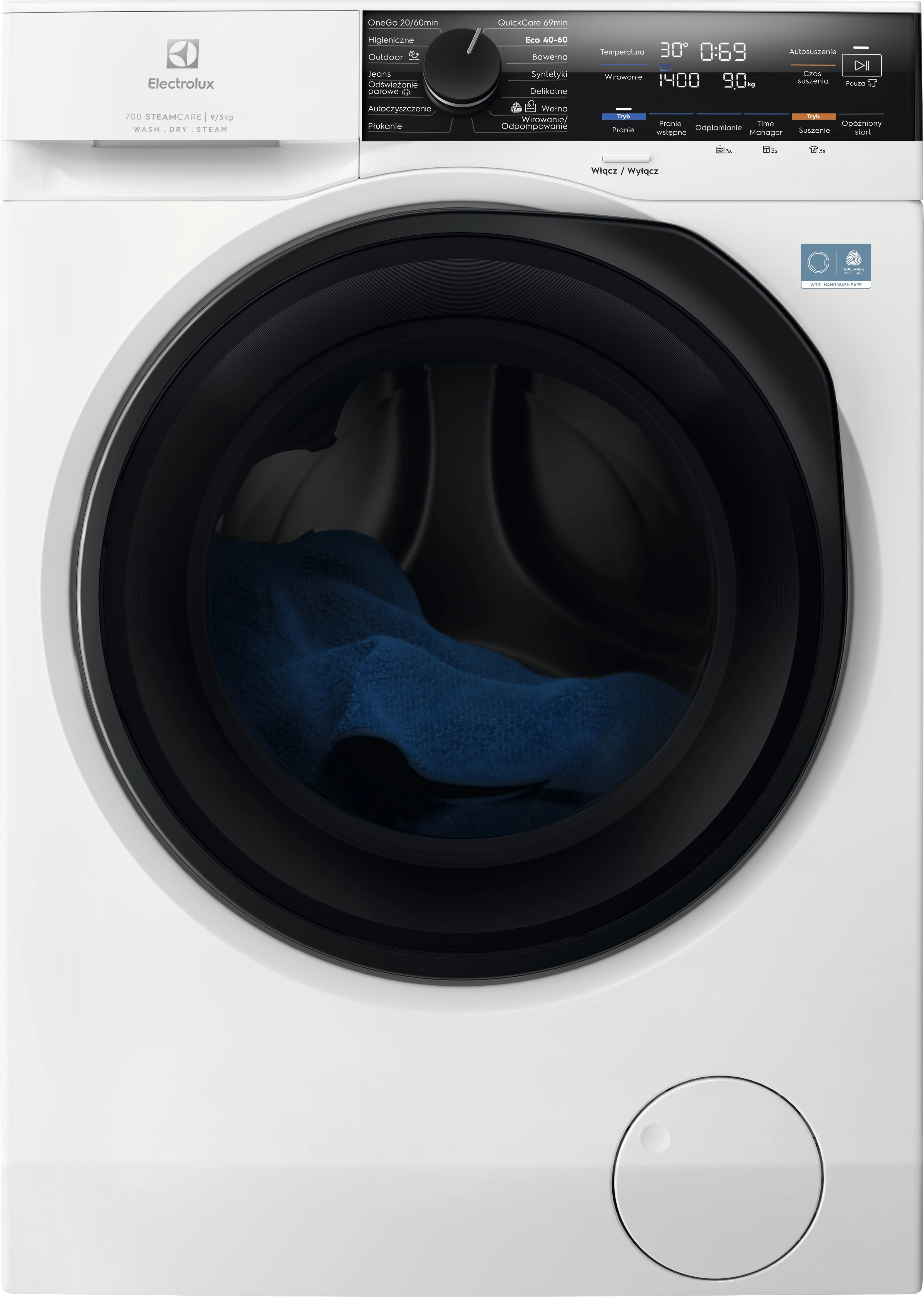 Pralko-suszarka Electrolux 700 SteamCare EW7W4697P 57,6cm 9kg/6kg