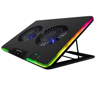 Podstawka chłodząca Tracer Gamezone Snowman Pro RGB 17,3" Czarny