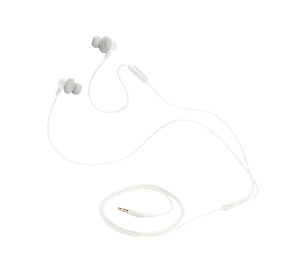 JBL Endurance Run 2 Wired White Dokanałowe Mikrofon Biały