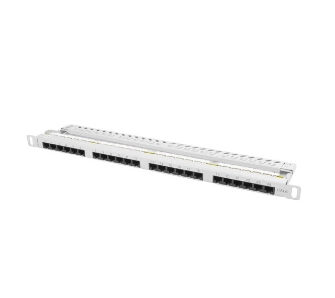 Patch panel Lanberg PPU6-0024-S 24 PORT 0.5U 19" KAT.6 UTP Szary