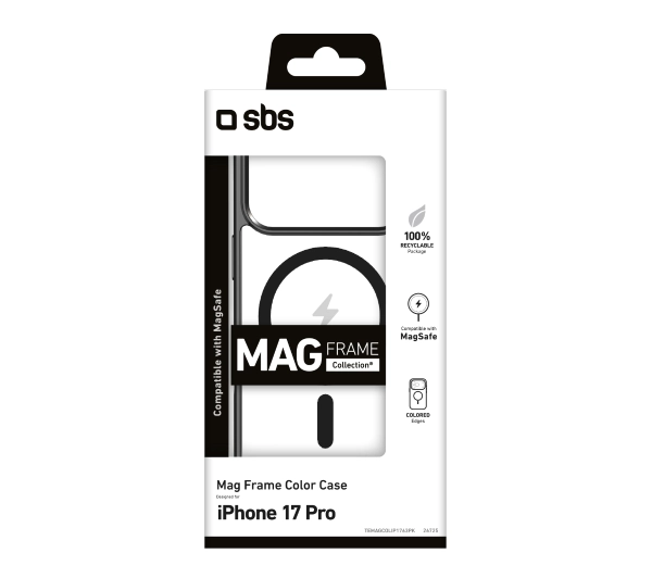 SBS Mag Frame do iPhone 17 Pro Czarny