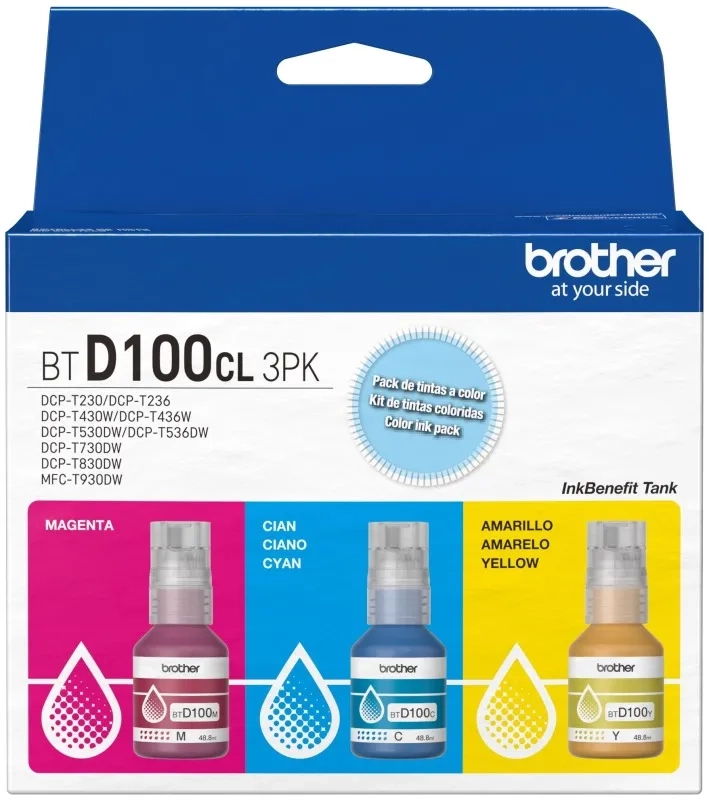 Zestaw tuszów Brother BTD100CLVAL Kolor 146,4ml