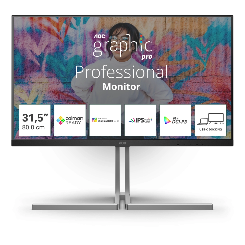 Monitor AOC U32U3CV  31,5" 4K Nano IPS 60Hz 4ms