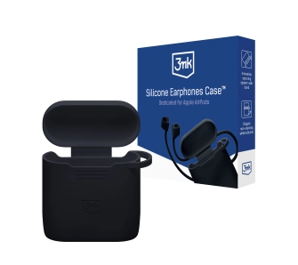Etui na słuchawki 3mk Silicone AirPods Case Black do AirPods 4