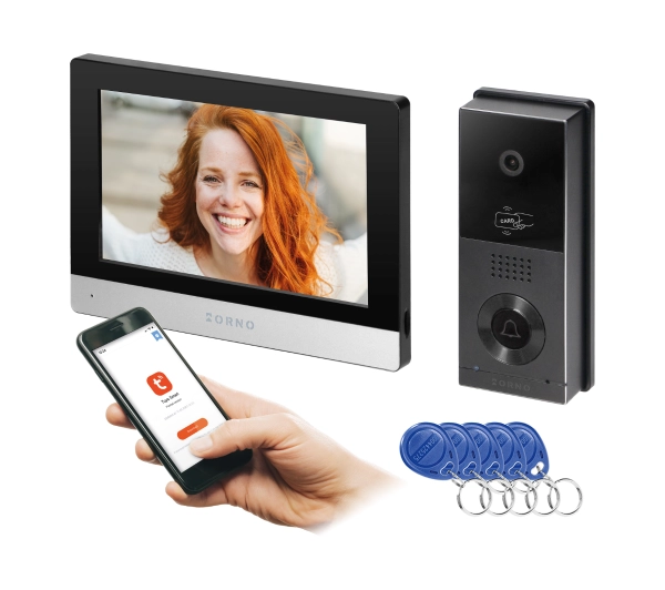 Domofony - Orno Xiran OR-VID-MA-1079/B Wi-Fi ekran dotykowy 8