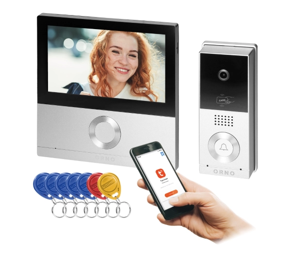 Domofony - Orno OR-VID-MS-1078 TALOS ekran dotykowy Wi-Fi Full HD
