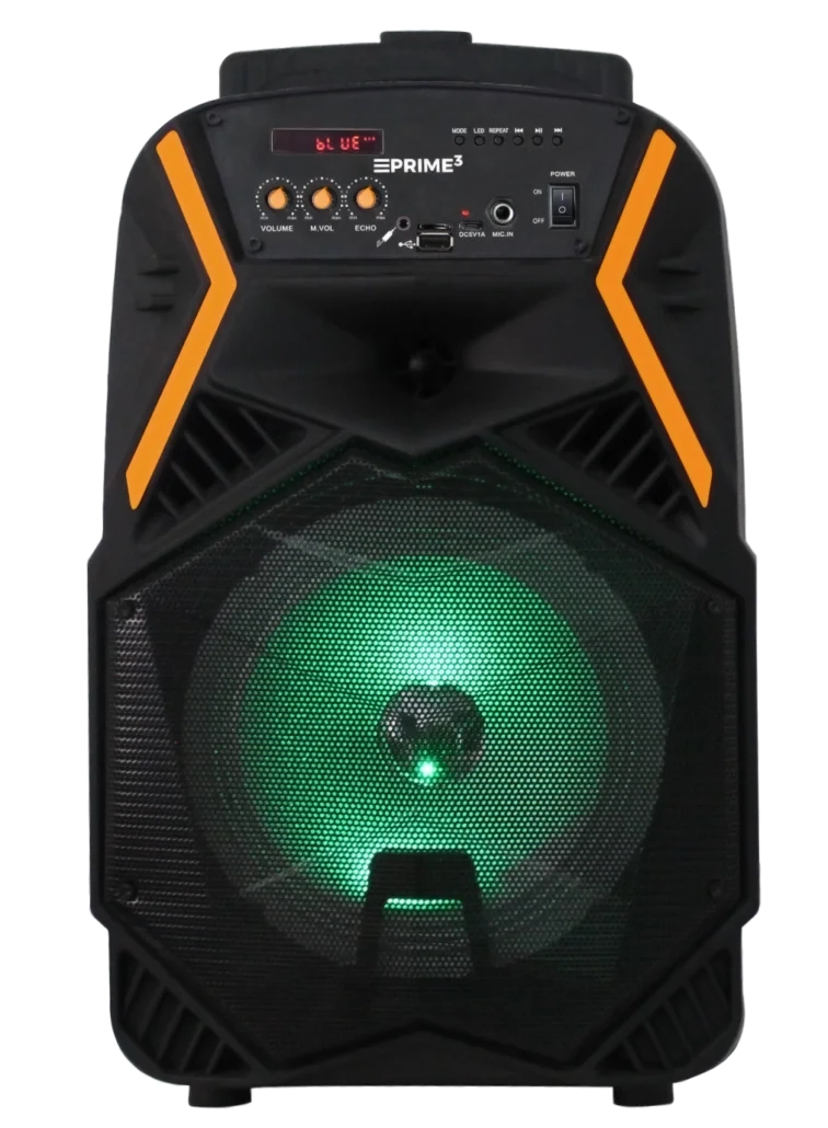 Power Audio Prime3 "BLAZE" APS22 Bluetooth Radio FM Mikrofon Karaoke Czarny