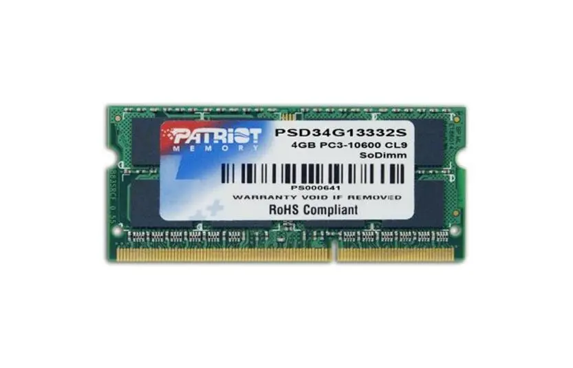 Pamięć RAM Patriot PSD34G13332S DDR3  4GB 1333 CL9