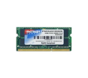 Pamięć RAM Patriot PSD34G13332S DDR3  4GB 1333 CL9