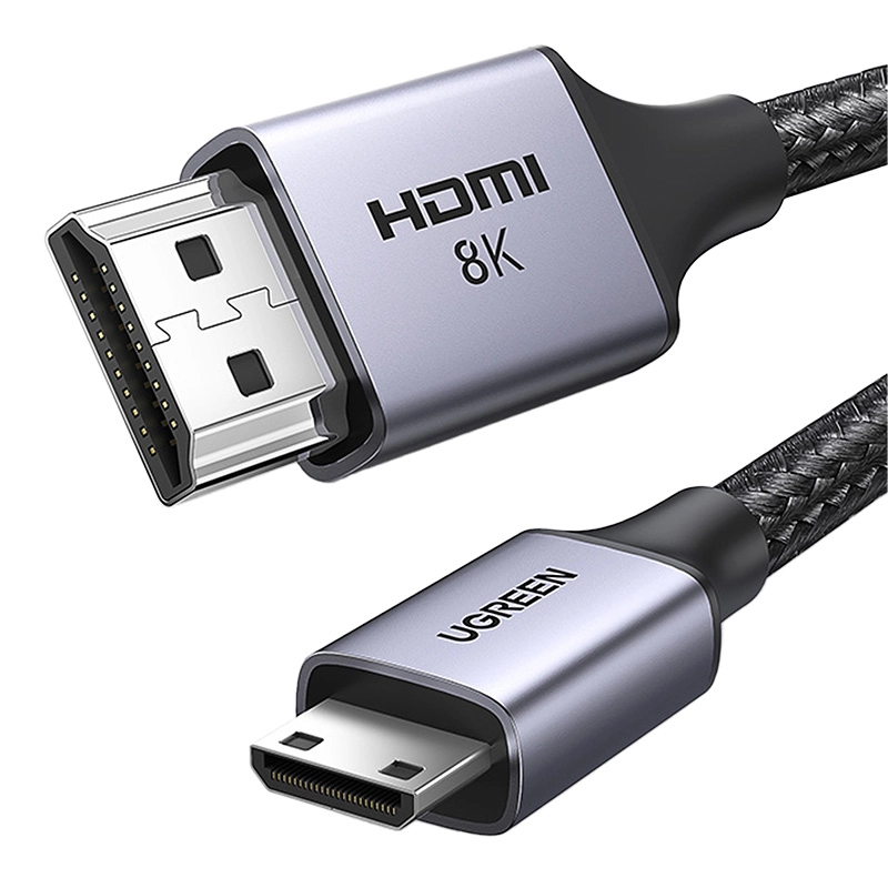 Kabel HDMI UGREEN HD163 mini HDMI - HDMI 8K 1m Czarny