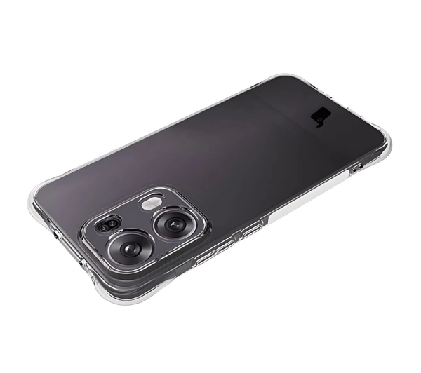 Bizon elastyczne etui Salpa + 2x folia na ekran Clear Pack do Oppo Reno13 Pro