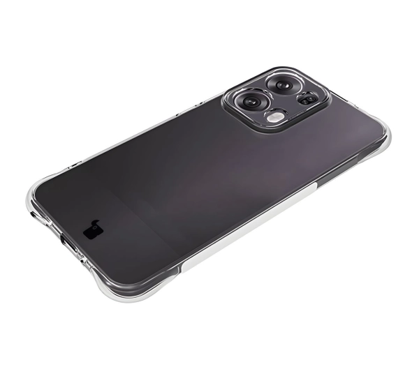 Bizon elastyczne etui Salpa + 2x folia na ekran Clear Pack do Oppo Reno13 Pro