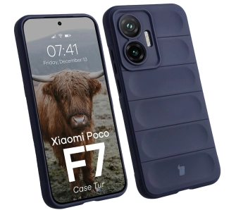 Etui Bizon Tur do Xiaomi Poco F7 Granatowy