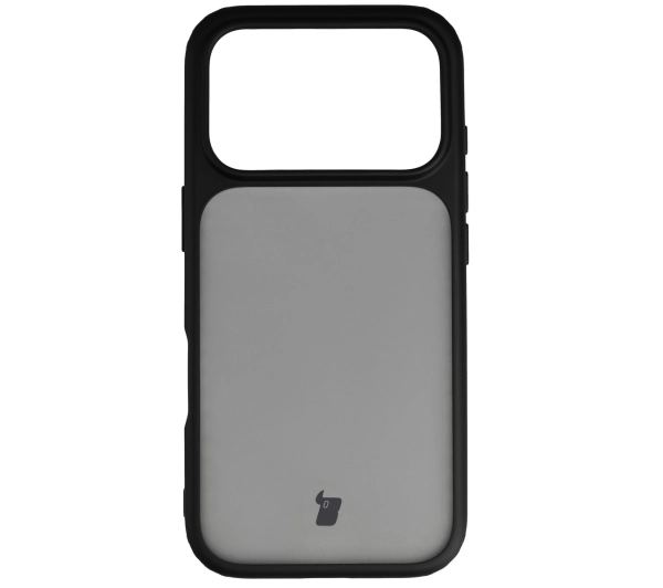 Bizon Angelo do Apple iPhone 17 Pro Przydymione z czarną ramką