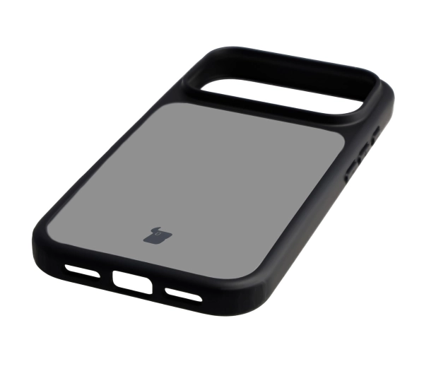 Bizon Angelo do Apple iPhone 17 Pro Przydymione z czarną ramką
