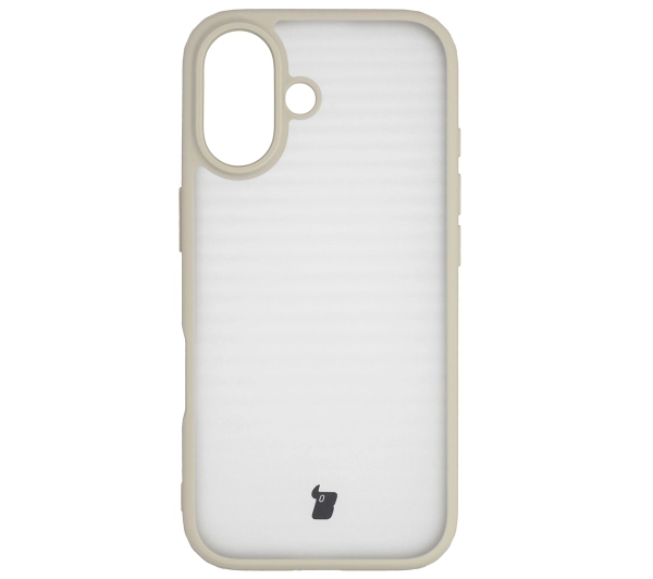 Bizon Angelo do Apple iPhone 17 z beżową ramką