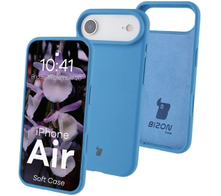 Bizon Silikonowe Soft do Apple iPhone Air Niebieski