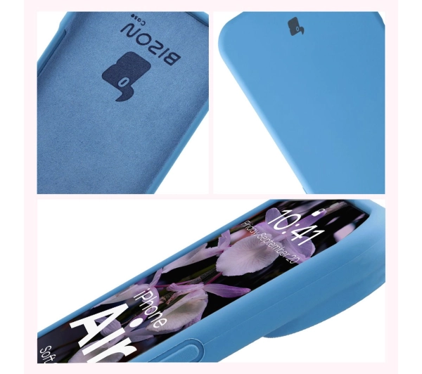 Bizon Silikonowe Soft do Apple iPhone Air Niebieski