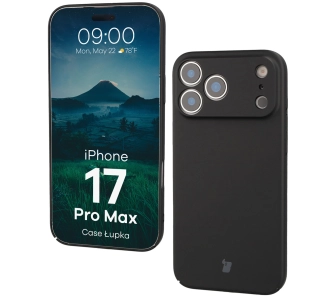 Etui Bizon Łupka do Apple iPhone 17 Pro Max Czarny
