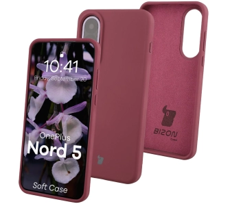 Etui Bizon Soft do OnePlus Nord 5 Śliwkowy