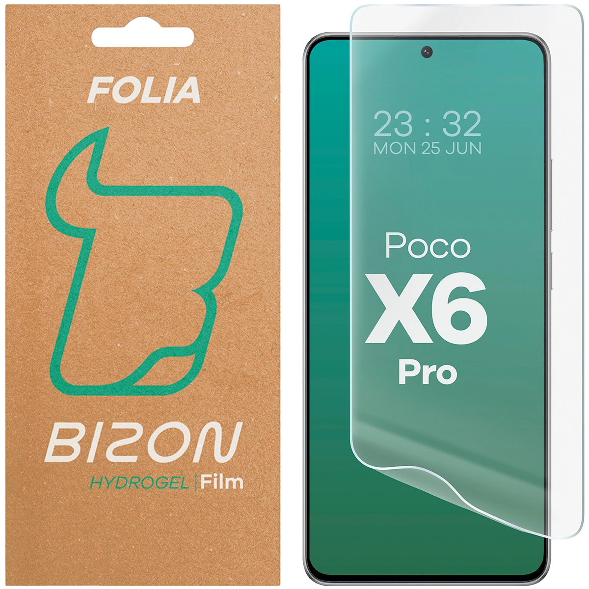 Folia hydrożelowa Bizon na ekran Hydrogel Front do Xiaomi Poco X6 Pro 1 sztuka