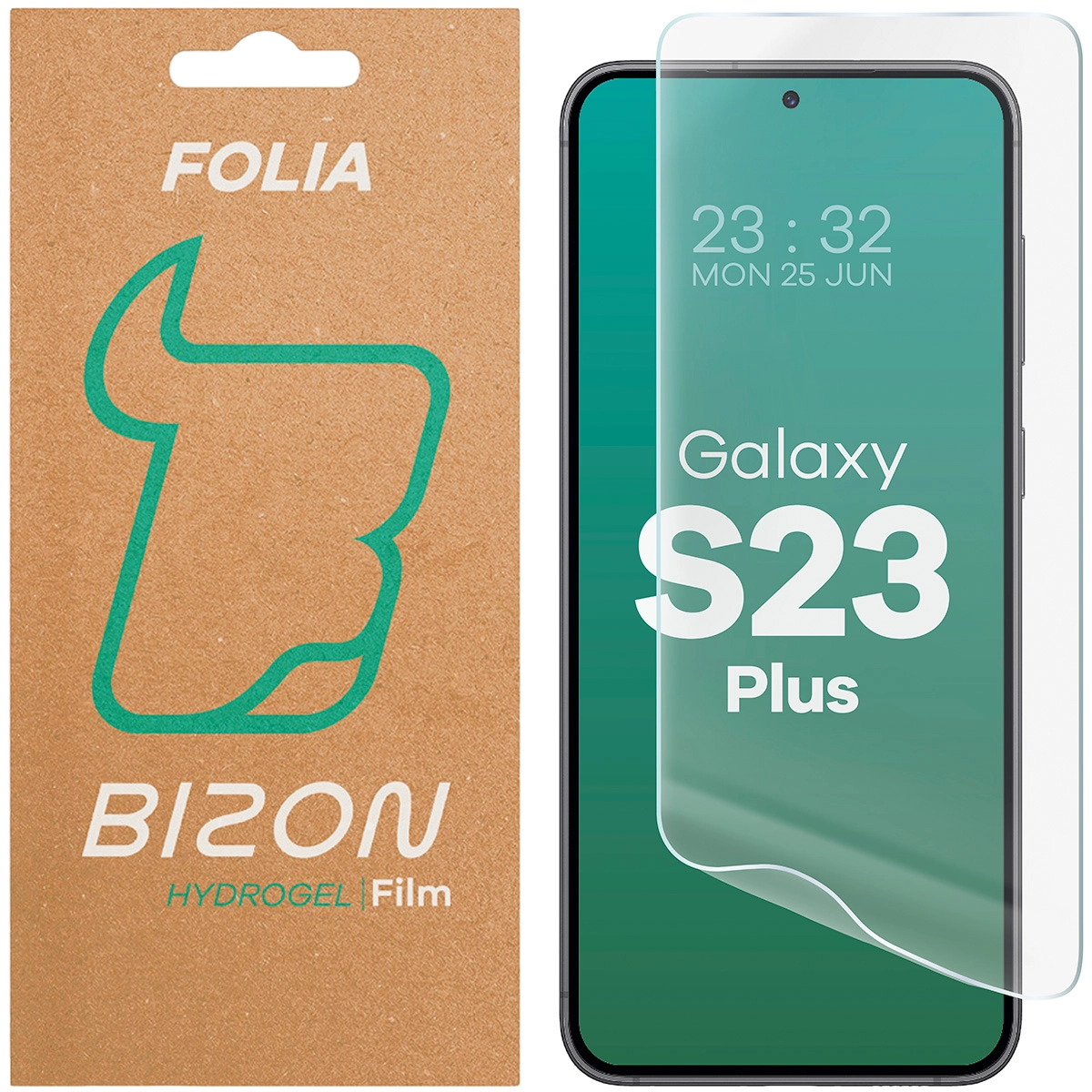 Folia hydrożelowa Bizon na ekran Hydrogel Front do Samsung Galaxy S23 Plus 1 sztuka
