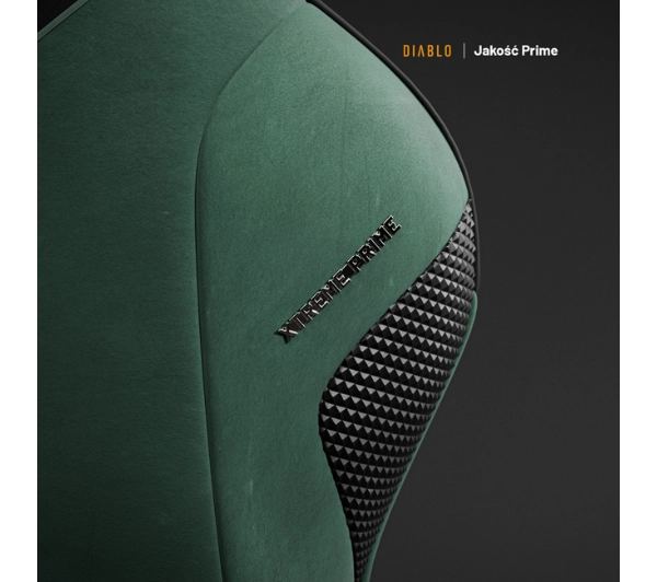 Diablo Chairs X.One Prime Normal Size Forest Green Gamingowy  Do 140kg Tkanina Zielony - Kup na Raty - RRSO 0%