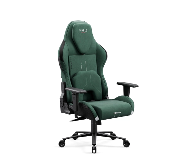 Diablo Chairs X.One Prime Normal Size Forest Green Gamingowy  Do 140kg Tkanina Zielony - Kup na Raty - RRSO 0%