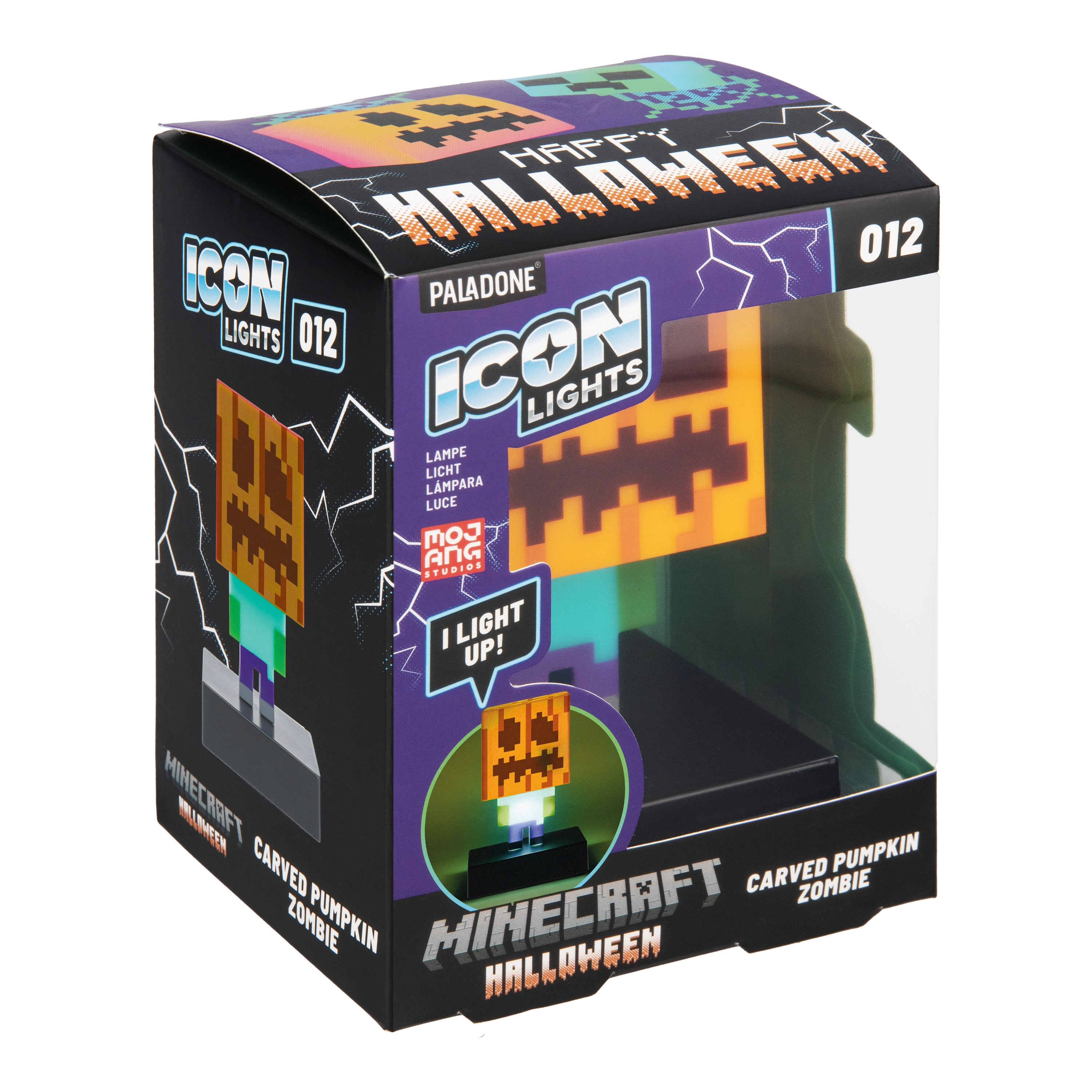 Lampka Paladone Minecraft ICON Lights – Zombie Jack O'Lantern