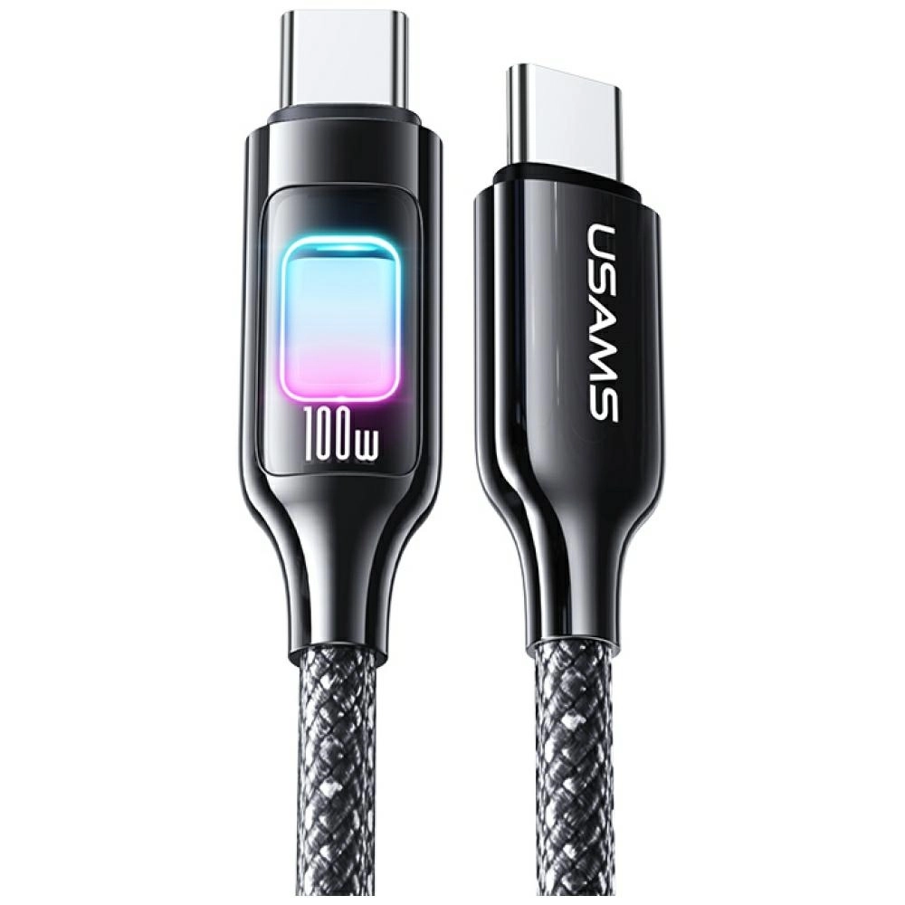 Kabel USAMS TC Series 100W USB-C do USB-C 1,2m Czarny