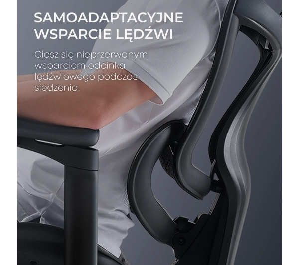 Sihoo Doro C300L Biurowy do 125kg Tkanina Czarny - Kup na Raty - RRSO 0%