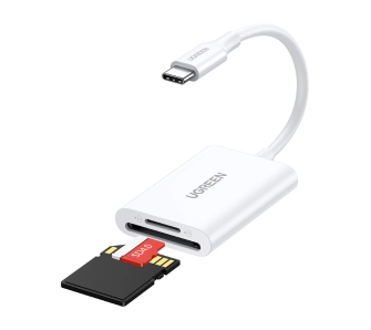 Czytnik kart UGREEN CM265 2w1 SD Card, microSD, SDHC, SDXC Biały