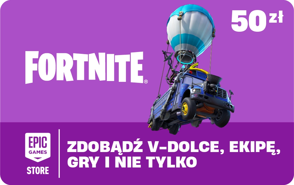 Doładowanie Epic Gift Card Fortnite 50zł [Bon Agencyjny]