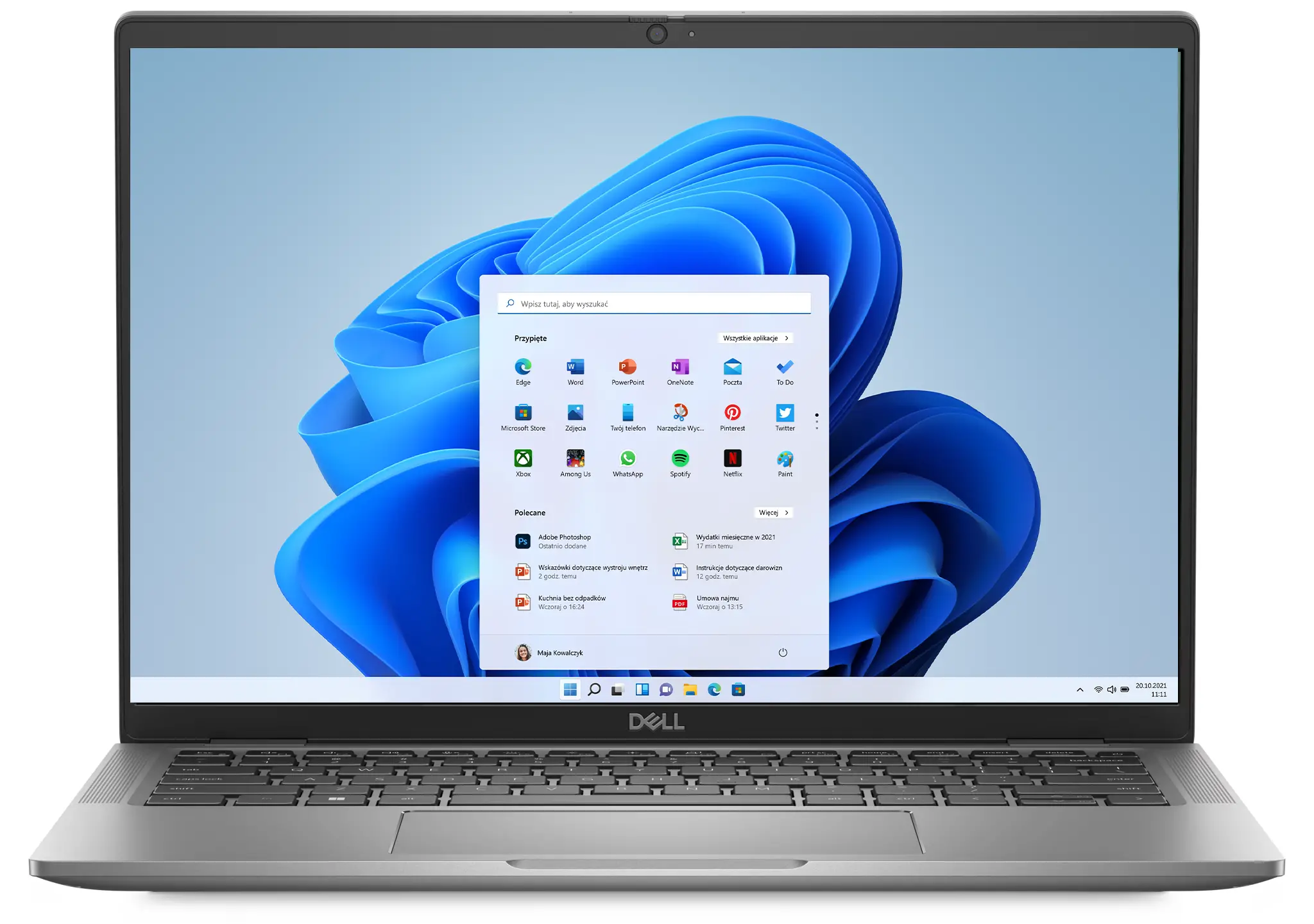 Laptop biznesowy Dell Latitude 7450 14" Ultra 7 165U 16GB RAM 1TB Dysk SSD Win11 Pro Srebrny Funkcje AI