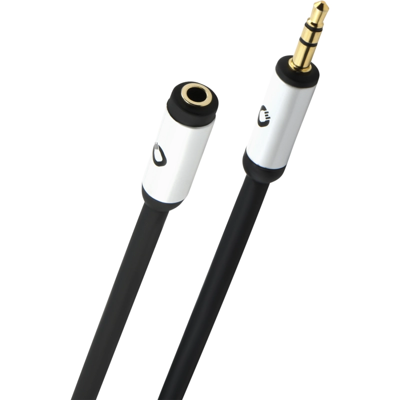 Kabel  audio Oehlbach 60034 Przedłużacz jack 3,5mm 3m Czarny
