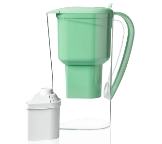 Dzbanek filtrujący Alkanatur Drops 1 wkład Zielony