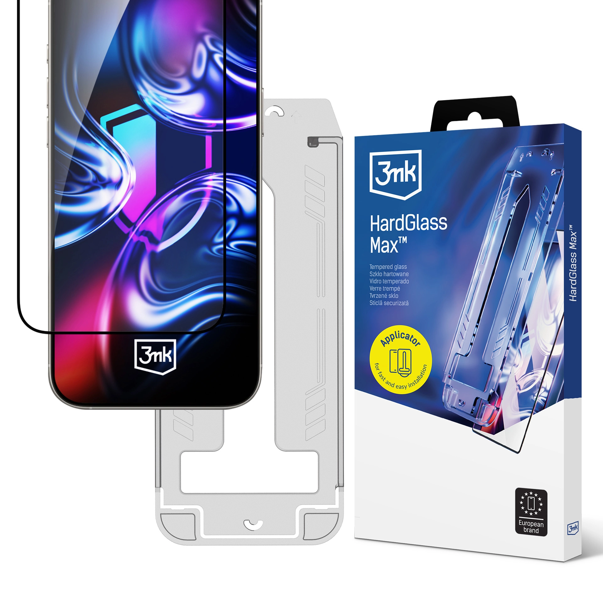Szkło hartowane 3mk Hardglass Max do Apple iPhone 15 Plus/16 Plus