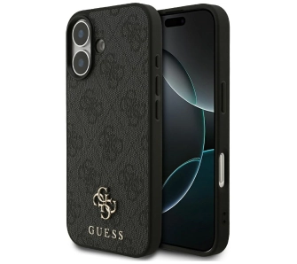 Etui Guess 4G Small Classic Logo MagSafe do iPhone 17 czarny