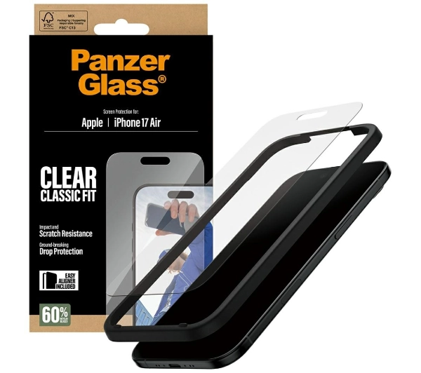 PanzerGlass Classic Fit EasyAligner do iPhone Air