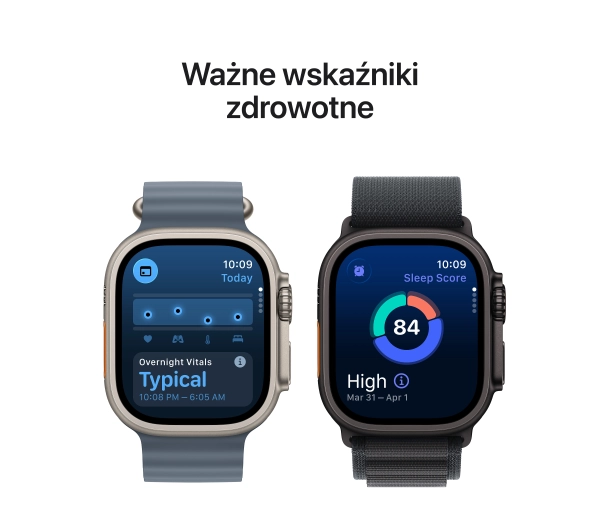 Apple Watch Ultra 3 GPS + Cellular koperta z natural tytanu Szary 49mm opaska Trail niebieski Rozmiar S/M - Kup na Raty - RRSO 0%